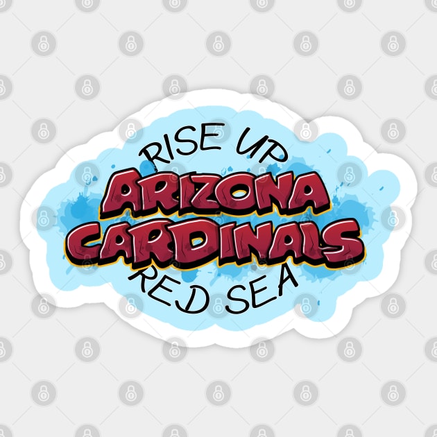 NFL Rise Up Red Sea! Sticker by ASHER